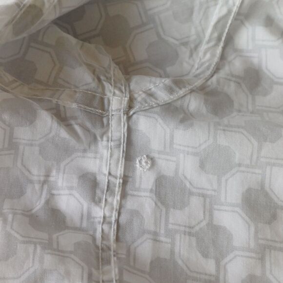 Ben Sherman Geometric Pattern Cotton Button-Up Short Sleeve Shirt Size L - Picture 10 of 12